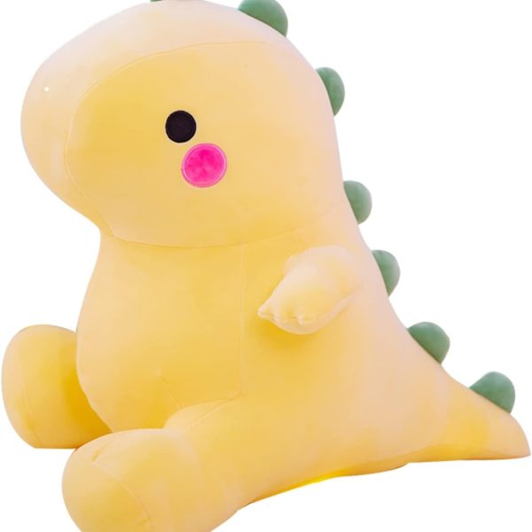 Dinosaur Plush Toy — 8-inch dinosaur toy for children; cute and soft (Yellow)