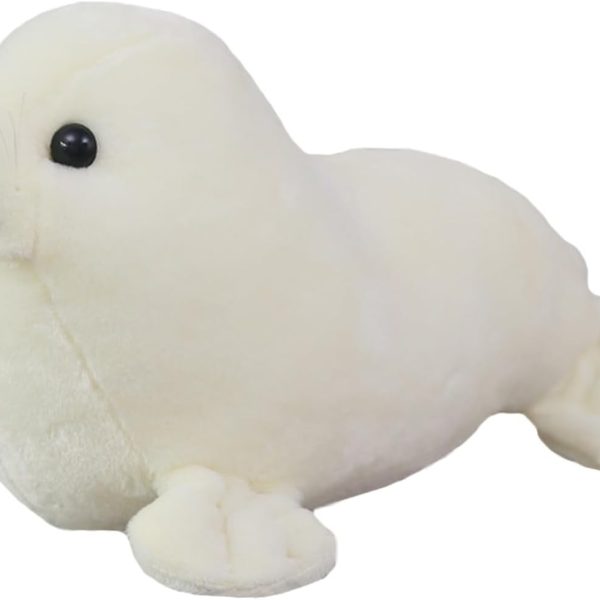 Seal Plush Toy/Pillow — Cute white seal design; plush toy for children (15 inches)