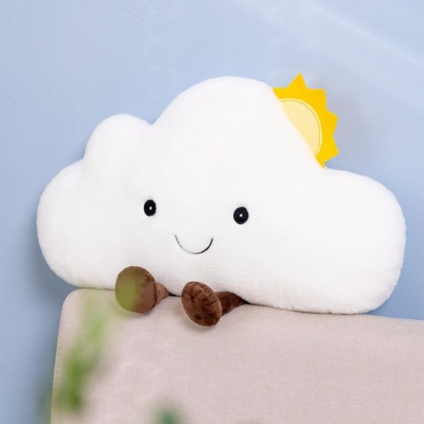 Cartoon cloud-shaped cushion/lumbar pillow/bedside reading pillow/chair back cushion; suitable for bedrooms, offices, cars, and children's room decor