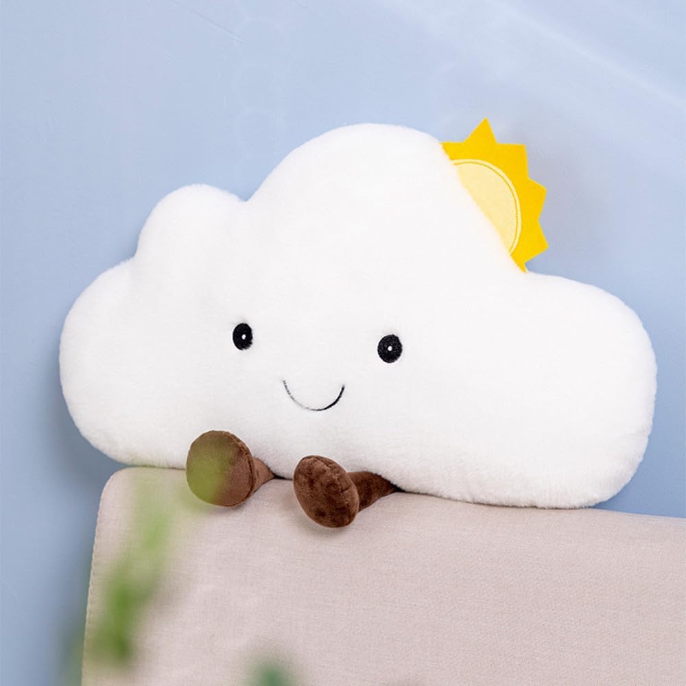 Cartoon cloud-shaped cushion/lumbar pillow/bedside reading pillow/chair back cushion; suitable for bedrooms, offices, cars, and children's room decor
