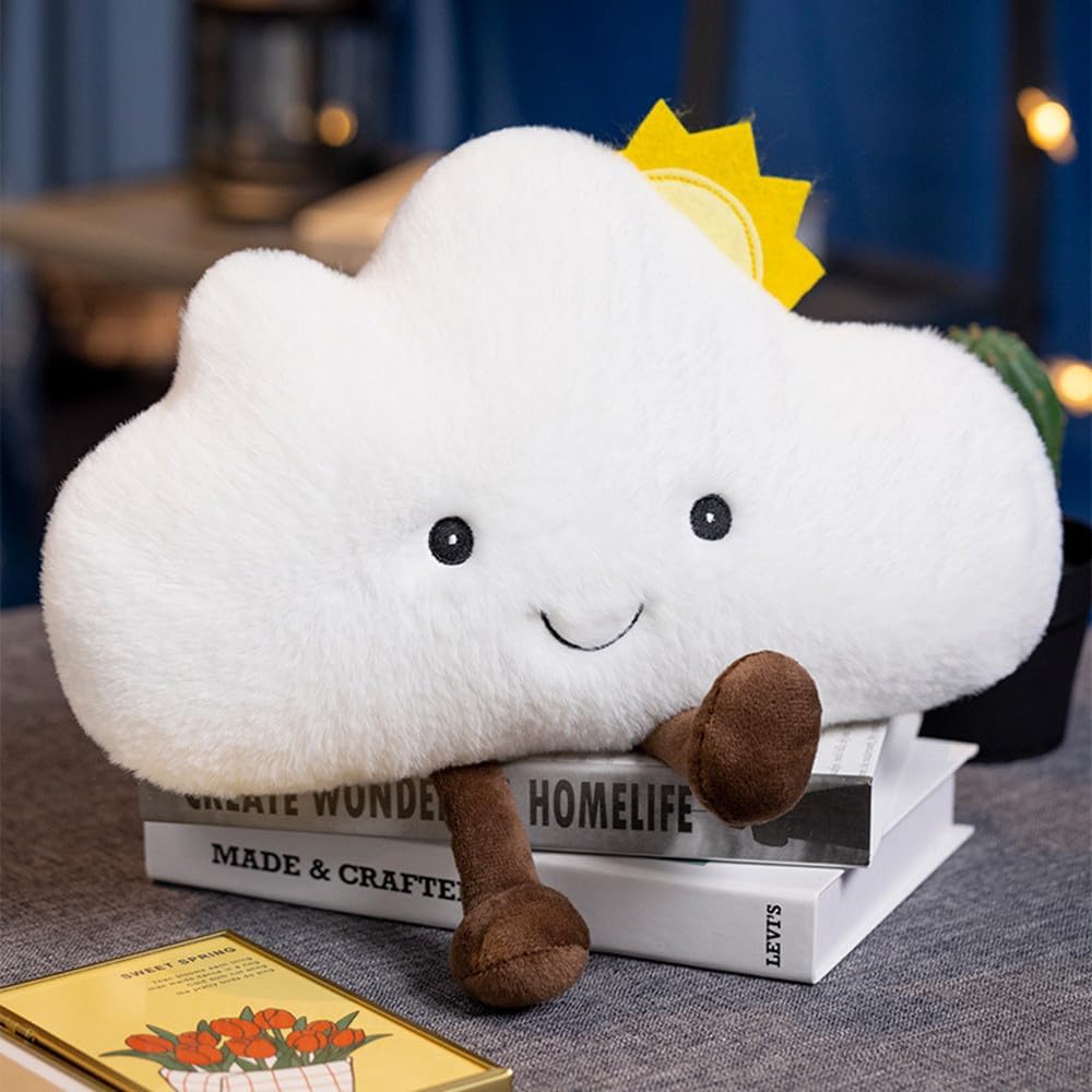 Cartoon cloud-shaped cushion/lumbar pillow/bedside reading pillow/chair back cushion; suitable for bedrooms, offices, cars, and children's room decor - Image 2
