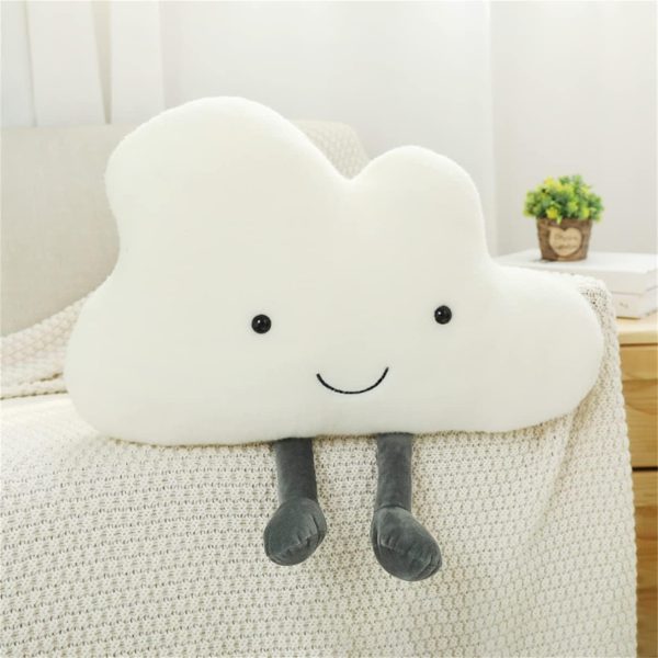 Cute Cloud-Shaped Home Plush Pillow – Doubles as a car headrest or decorative cushion