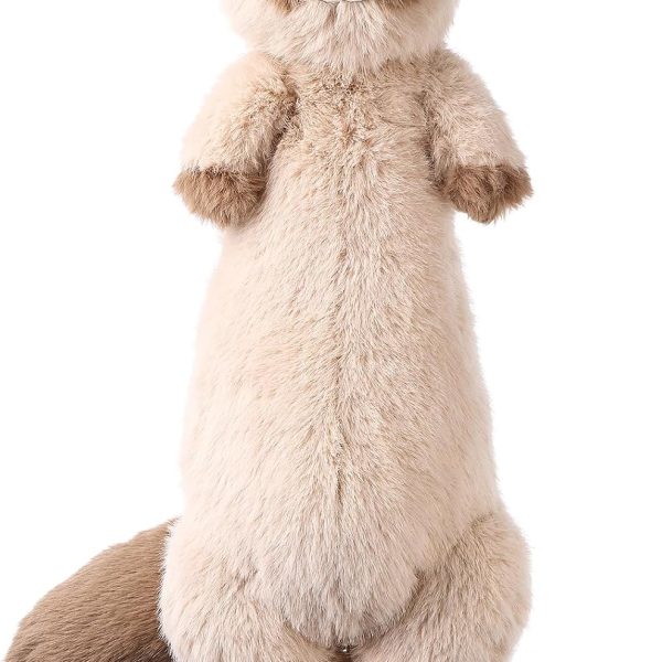 20.5-Inch Cute Ferret Plush Toy/Body Pillow – Soft and comfortable; ideal gift for animal lovers, birthdays, and holidays (Brown Ferret)