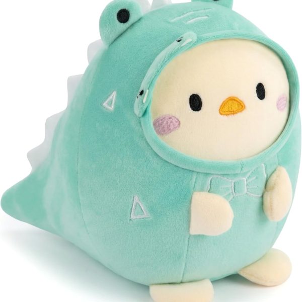 Soft Cat Plush Pillow — Cuddly plush toy, a cozy gift for all ages; ultra-soft filling that easily regains its fluffiness (Chick Style, Medium)
